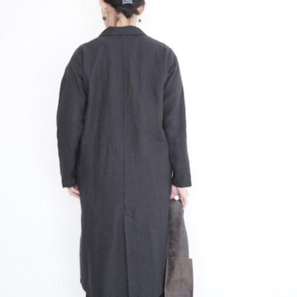 Evam Eva Linen Wide Coat - Picture 2 of 8